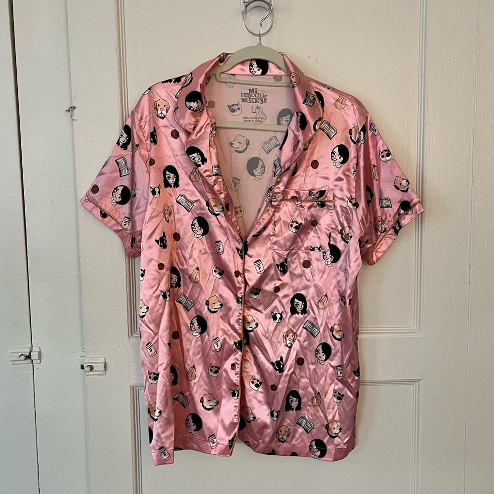 My Favorite Murder Satin Pj Top